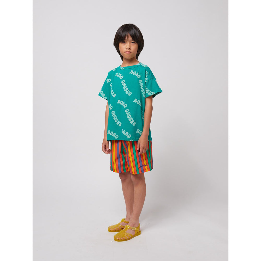 Køb Bobo Choses Green Wavy Bobo Choses All Over T-Shirt