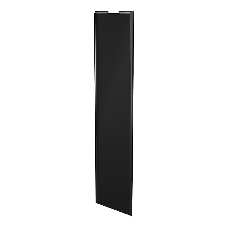 Porte de placard coulissante noir mat profil noir GoodHome Arius H. 248,5 x L. 62.2 cm + amortisseurs