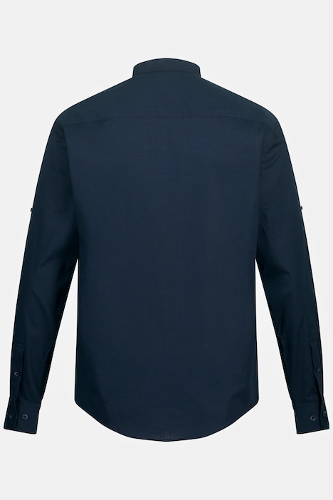 Hemd, Langarm, Modern Fit, Brusttasche, Stehkragen
