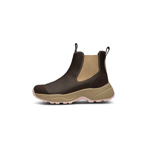 Woden Siri Waterproof Støvle, Chocolate/Light Lilac, 39