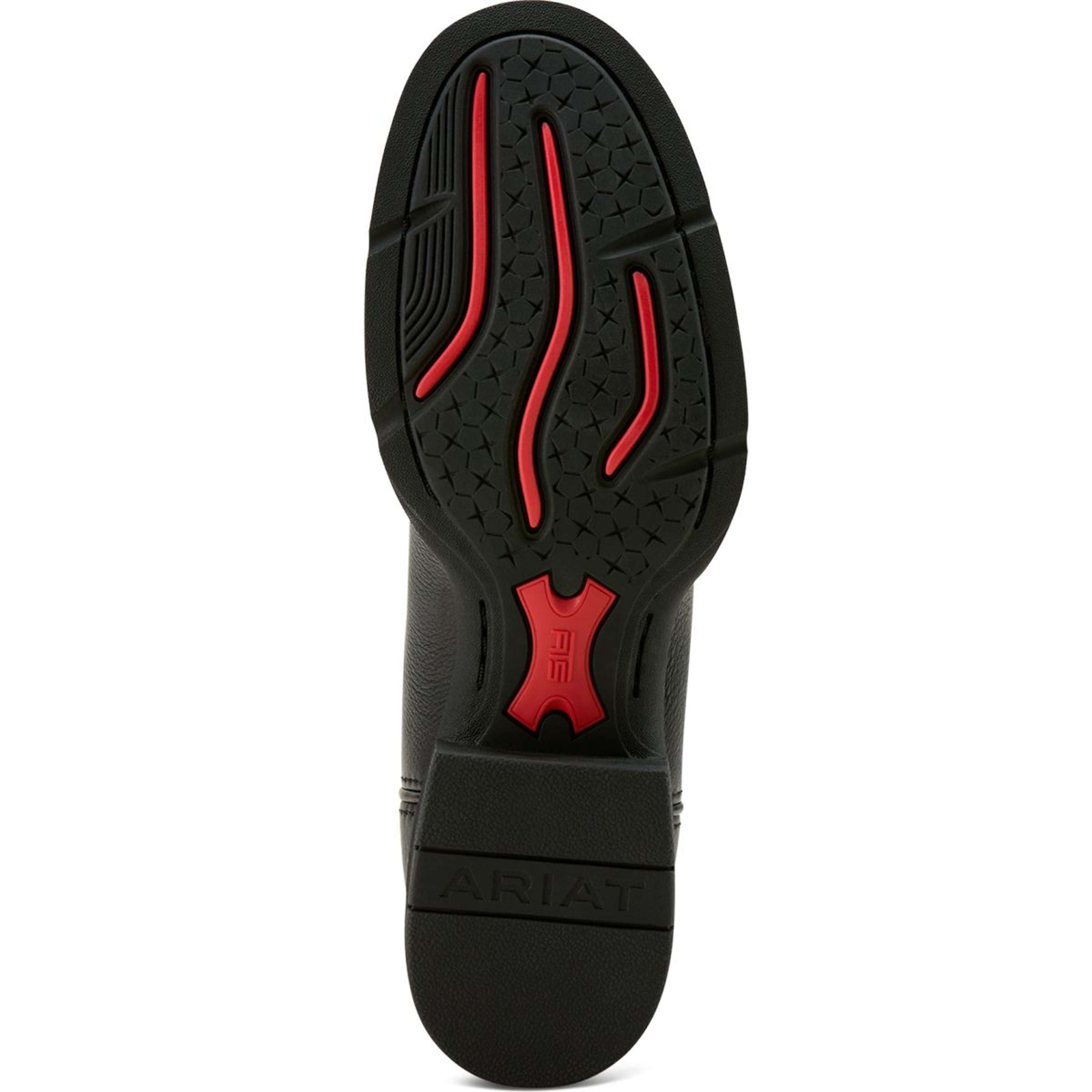 Ariat Westernlaarzen Round Up Stretchfit Dames Black Deertan/Garnet Em