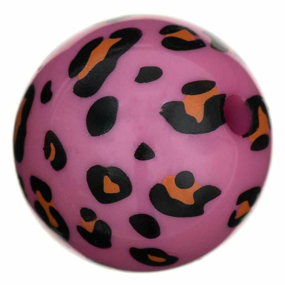 5 perles acid leo rose fuchsia ø 16 mm
