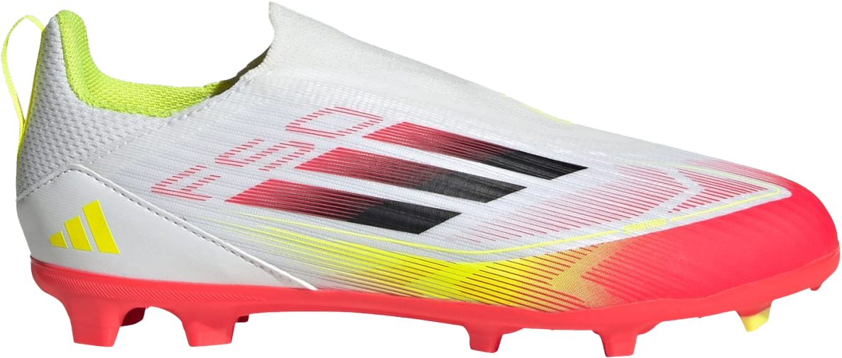 F50 League LL FG/MG Junior Cloud White/Core Black/Solar Yellow