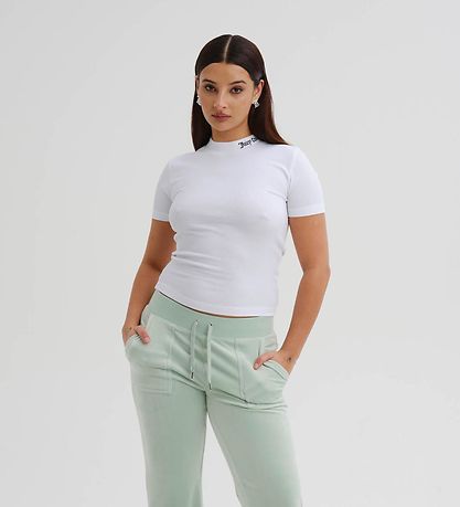 Juicy Couture T-Shirt - Rinser Rib - Weiß
