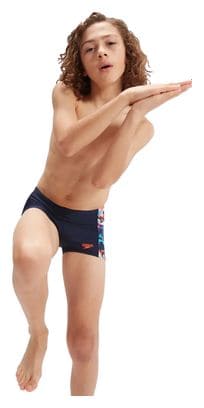 Maillot de bain Enfant Speedo Allover Panel bleu marine/bleu