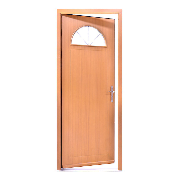 Porte d'entrée FORTIA bois Anaklia 98 x h.218 cm poussant gauche