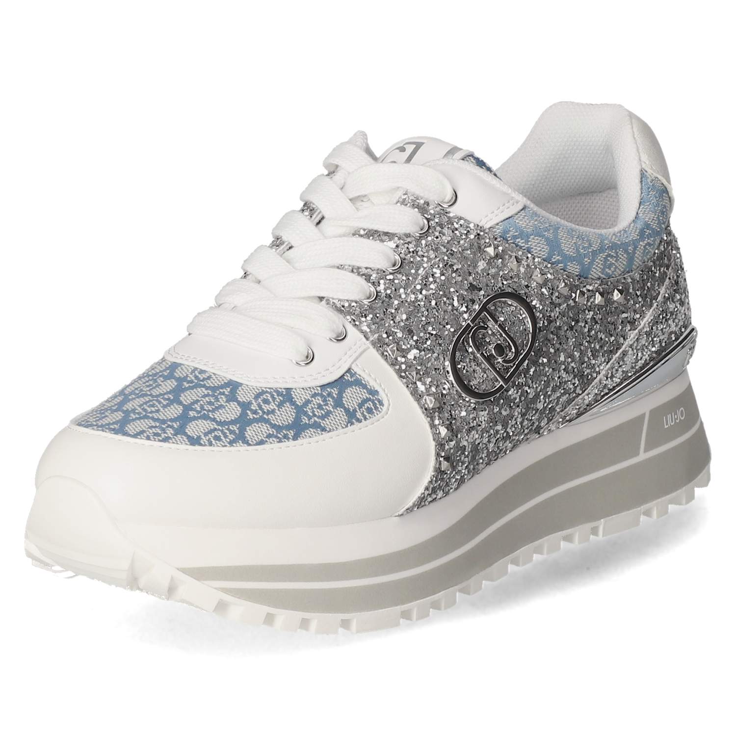 LIU JO Low Sneaker MAXI WONDER 87 - silver