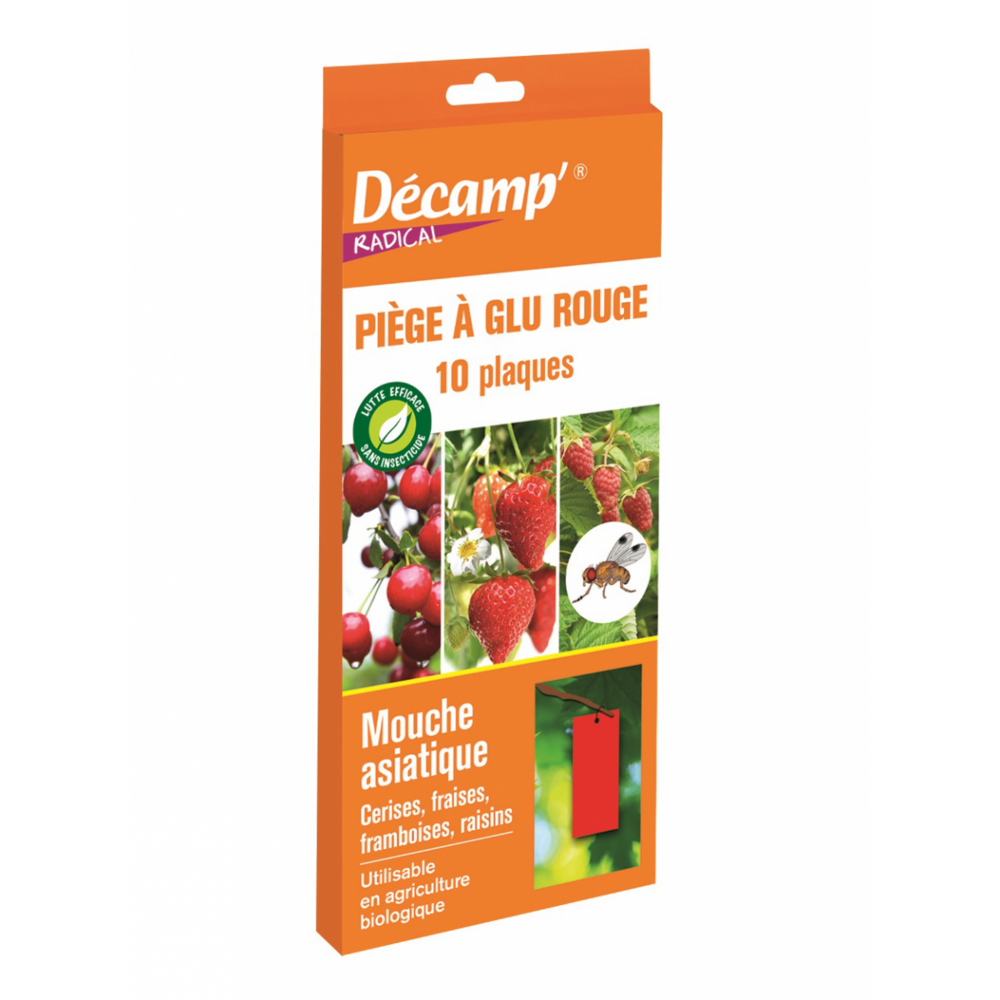 Piège à glu rouge - lot de 10