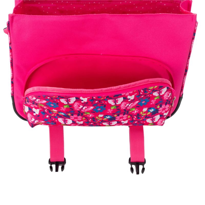 Cartable scolaire Romantique 41 cm Fleurs de printemps Fucshia