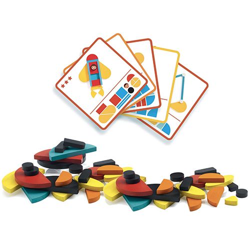 Djeco bouwset ze geo vroum blocks
