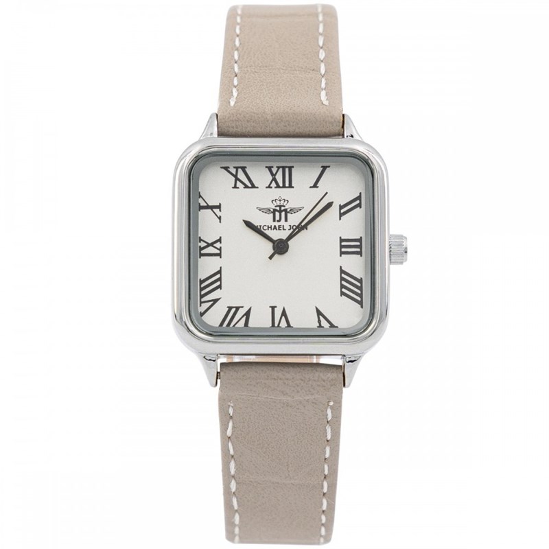 Coffret montre Femme M. JOHN bracelet Cuir Gris