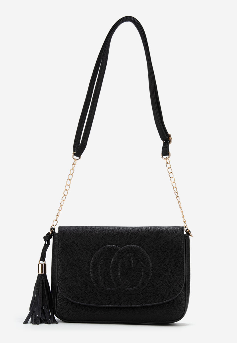 Sac bandoulière femme noire Anyssa