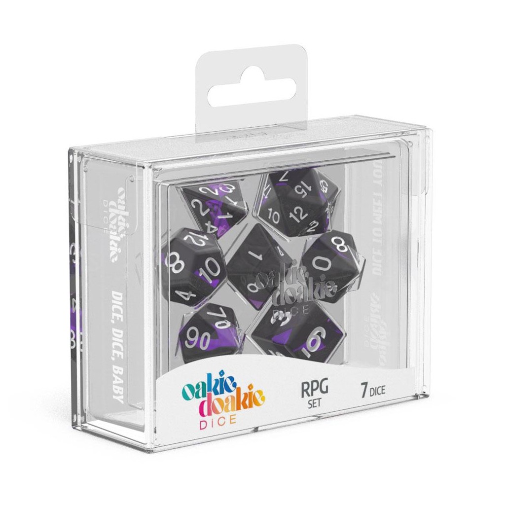 Oakie Doakie Dice dés RPG-Set Enclave - Amethyst (7)