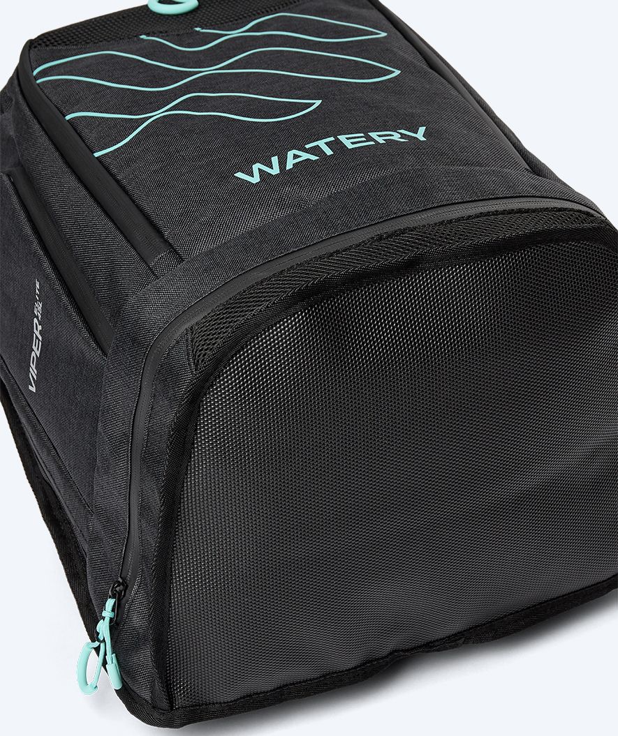 Watery svømmetaske - Viper Elite 45L - Sort/lyseblå
