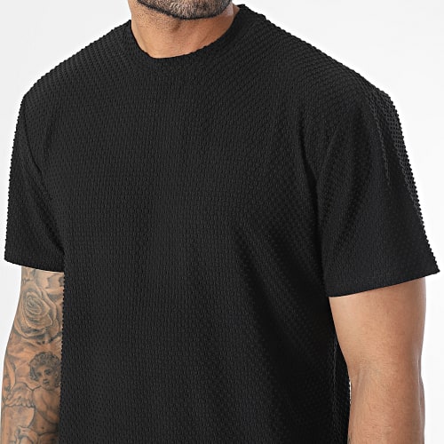 Ensemble Tee Shirt Et Short Jogging Noir