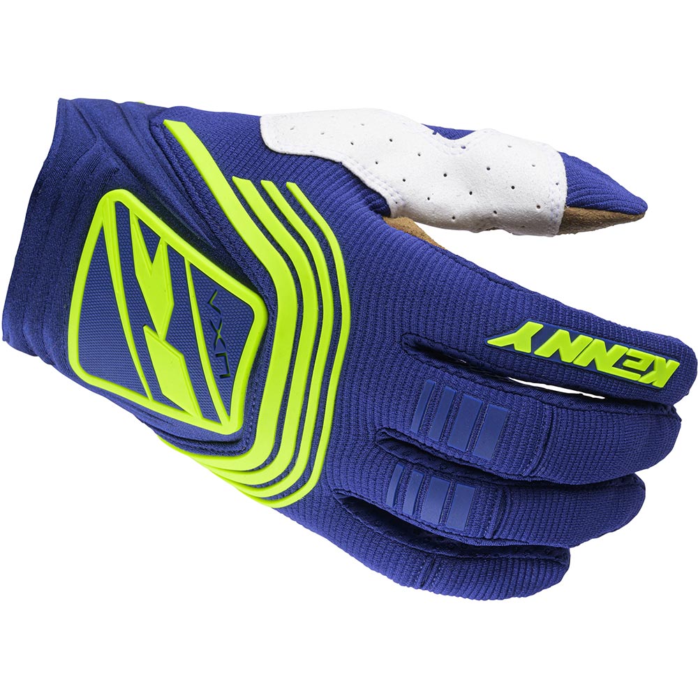 Kenny - Gants Titanium Navy / Jaune fluo