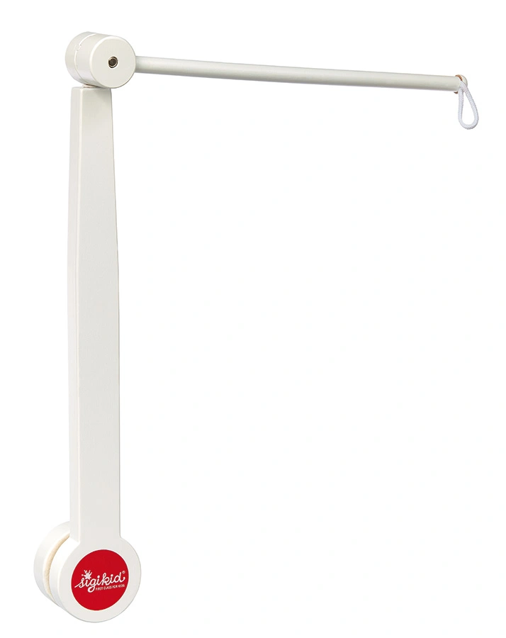 Mobile-Halter RACK aus Holz in weiß