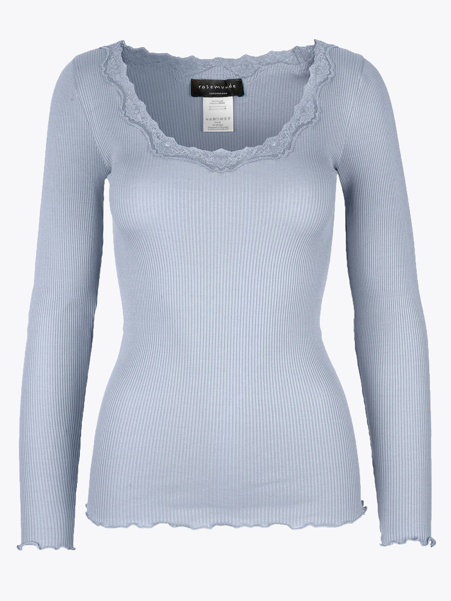 Babette Silk T-Shirt W/ Lace