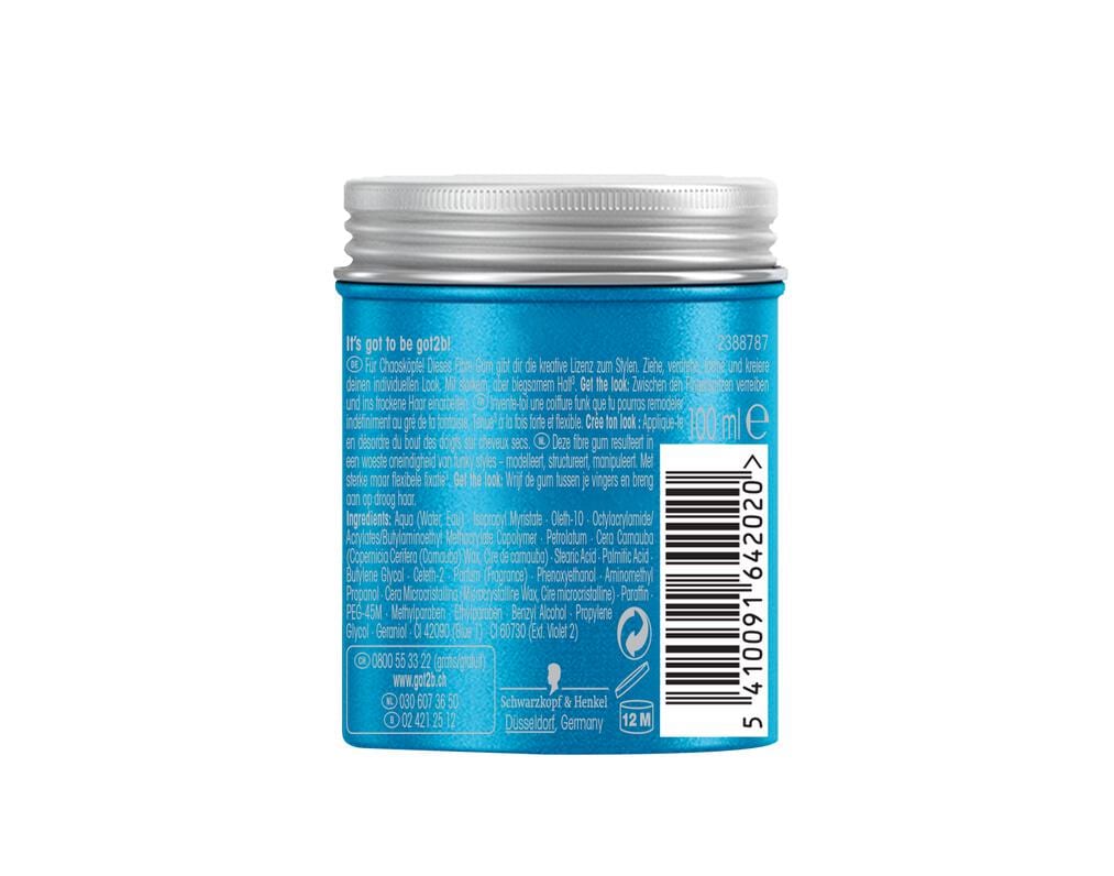 Schwarzkopf Got2b Chaotic Modelling Fibre Gum 100 ML