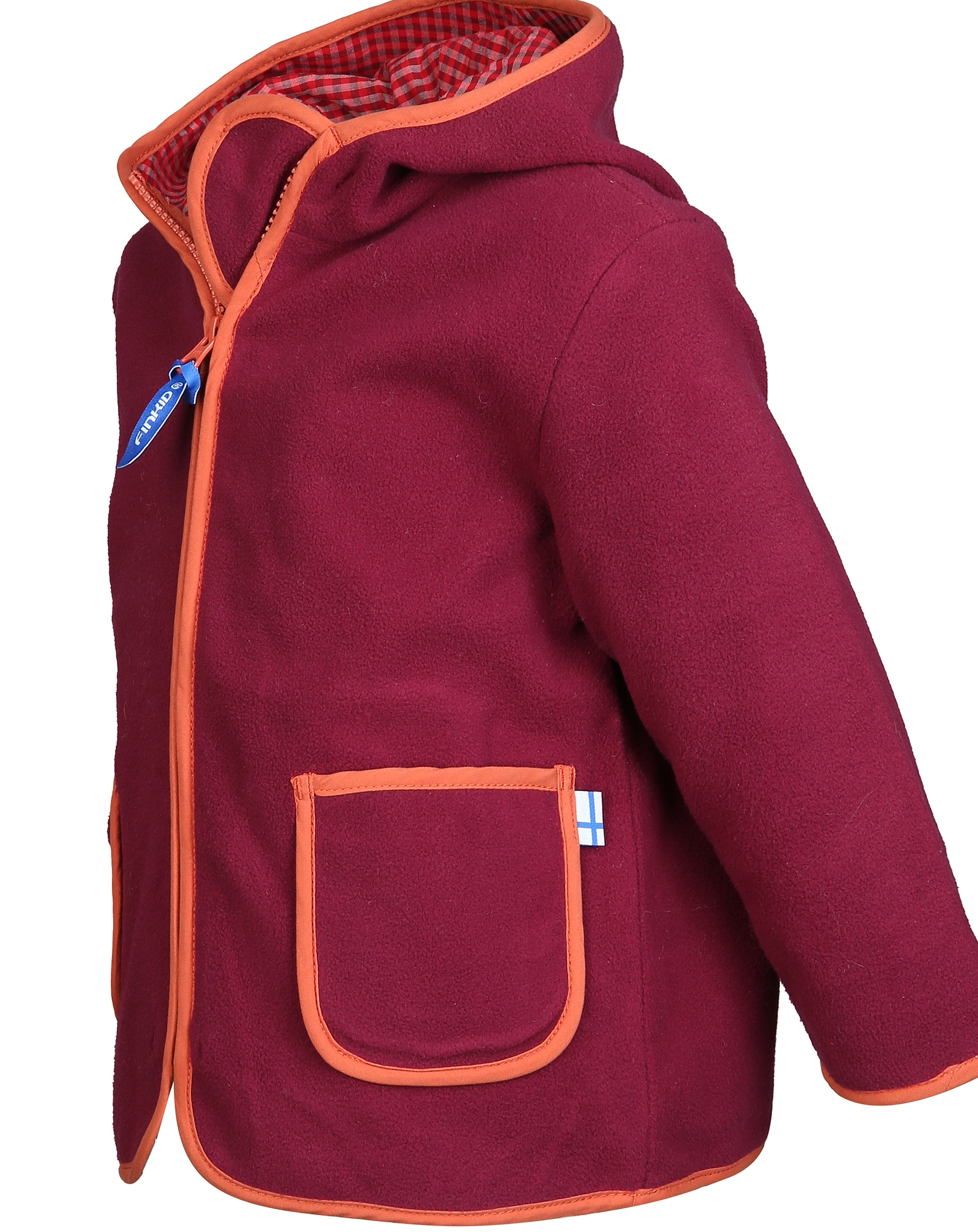 Fleecejacke TONTTU in beet red/fox