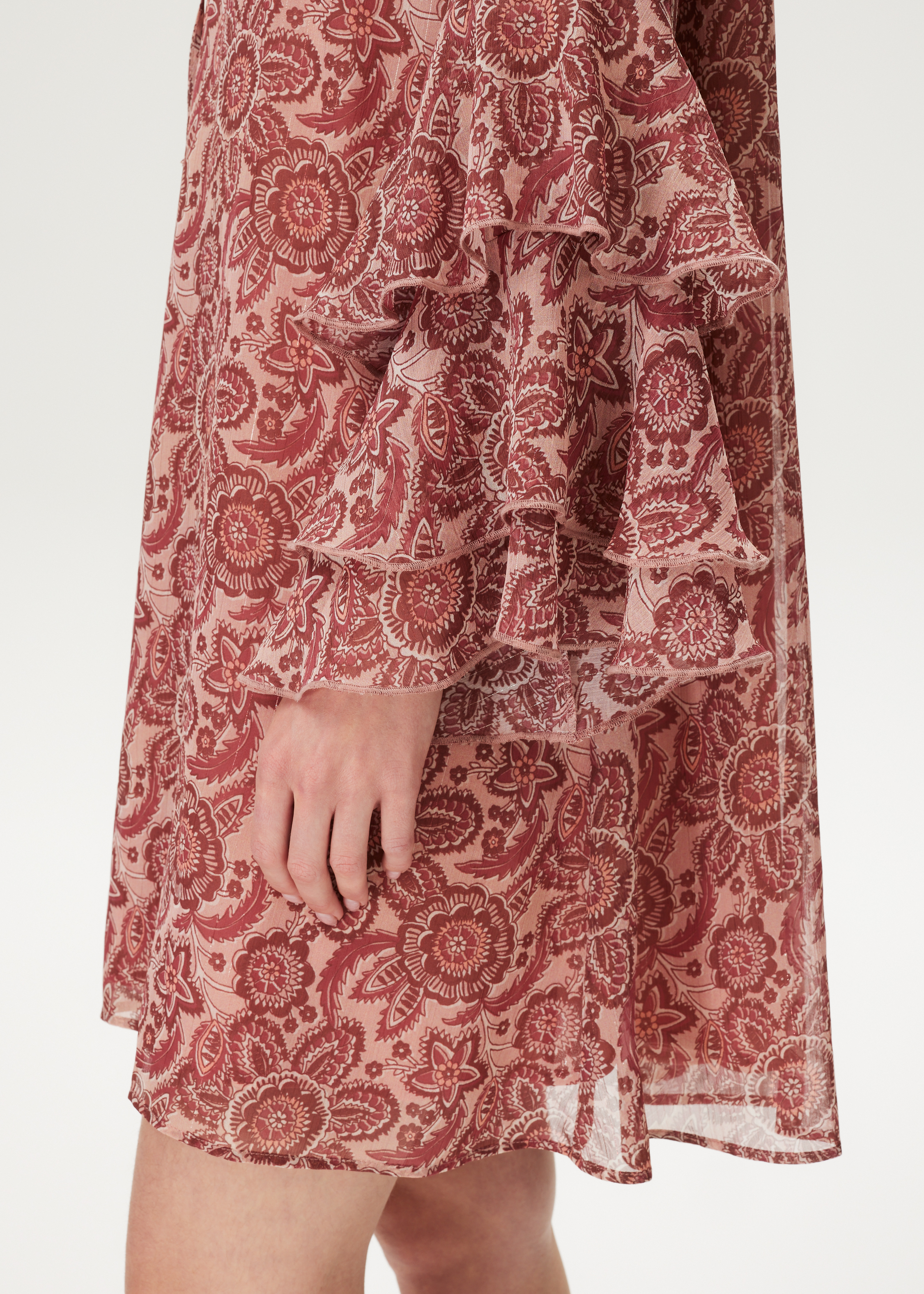 Jurk met boho bloemenprint