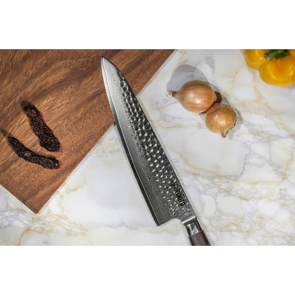 Couteau Fukito Rosewood Damas modèle chef 21cm Fukito