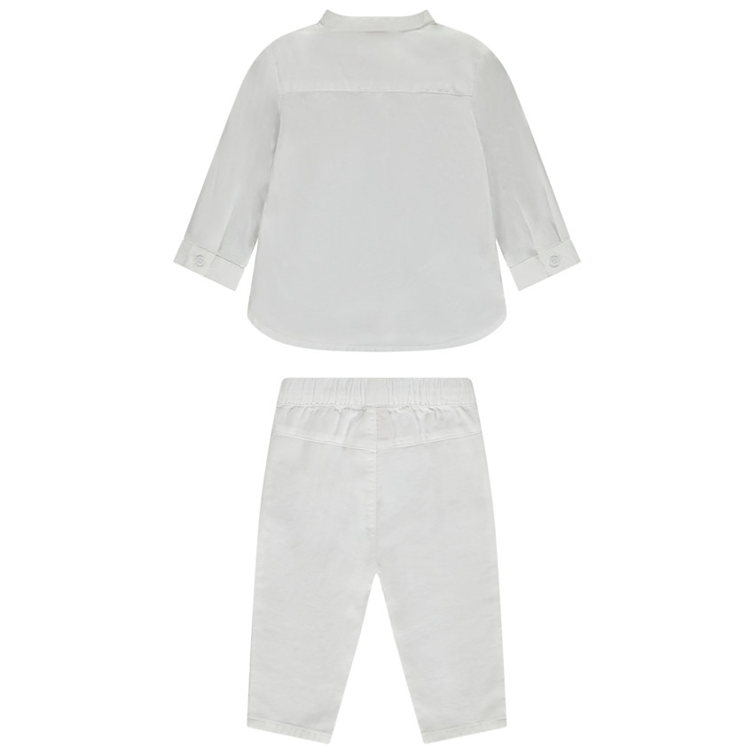 Ensemble de cérémonie 2 pièces avec plastron pour bébé garçon