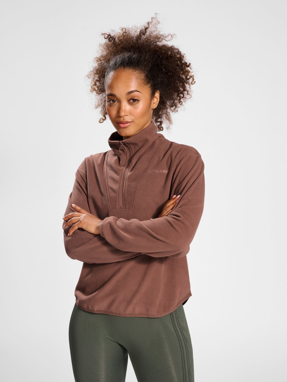 hmlMT CONNECT LOOSE HALF ZIP