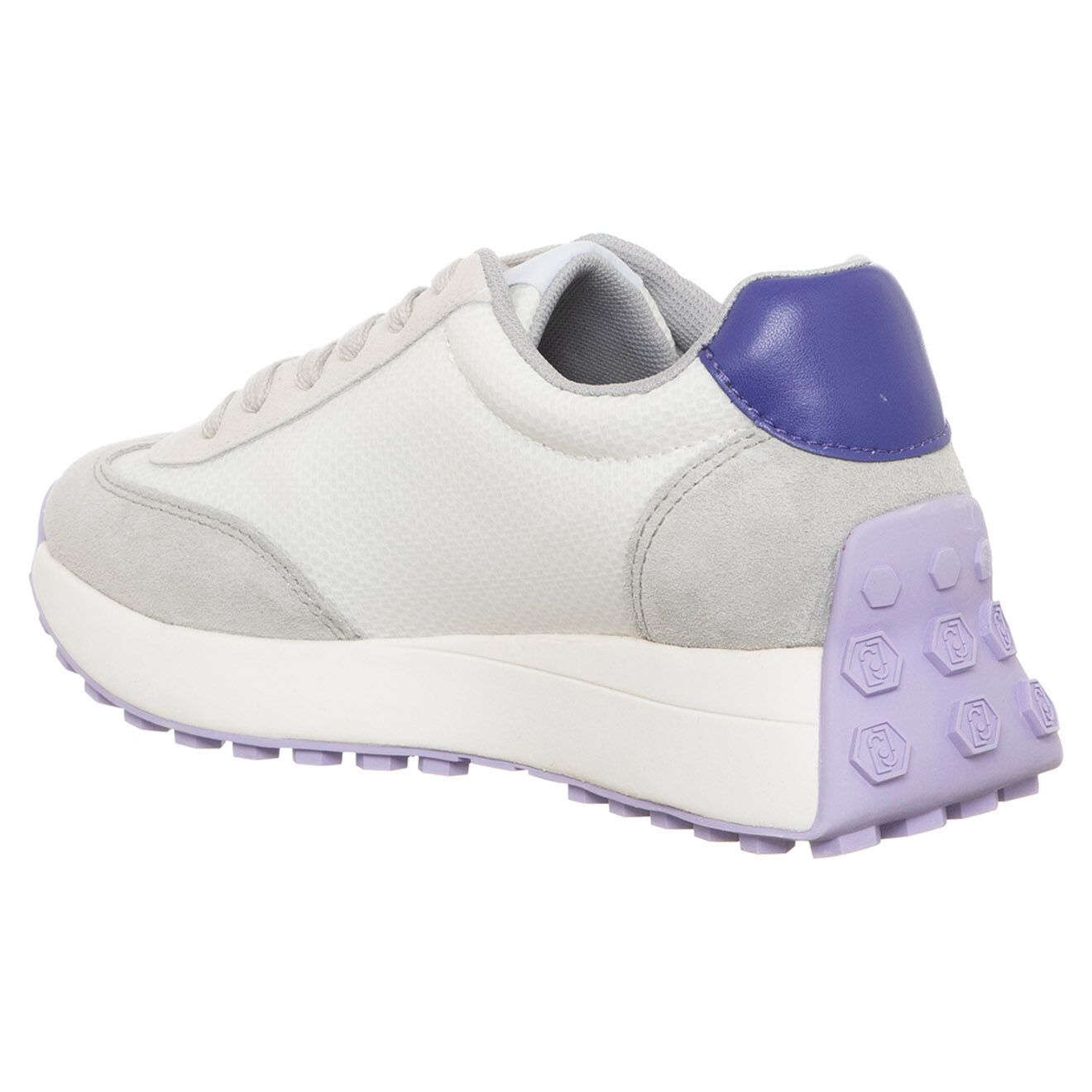Liu-Jo Sneakers en Cuir Lolo blanc/violet/gris