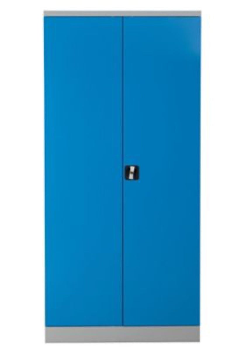 PROREGAL Stalen kast Bee 4 planken HxBxD 195 x 92 x 42 cm Gegalvaniseerd plankmateriaal Grijs & Lichtblauw
