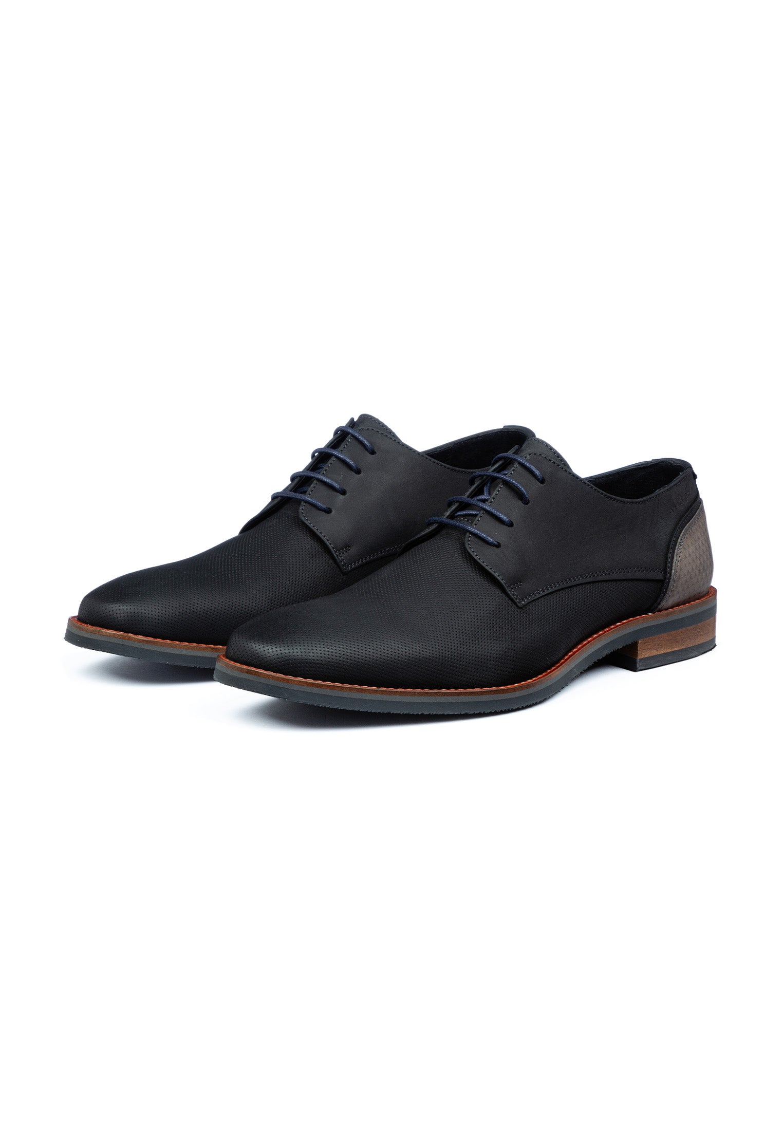Zwart nubuck Amalfi veterschoen