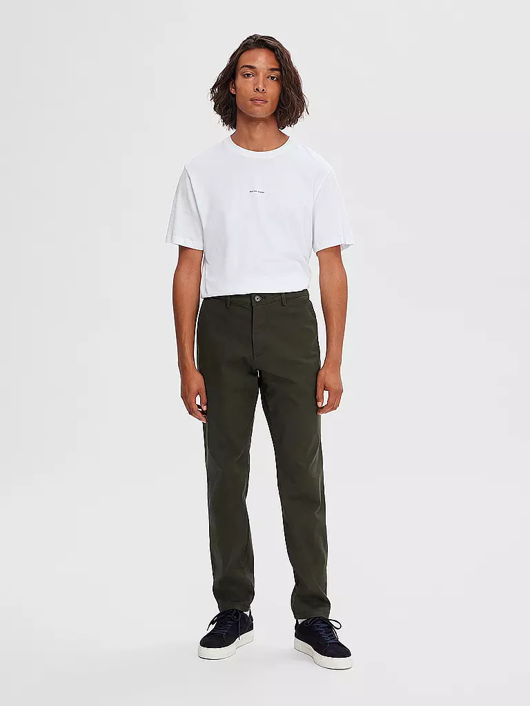 SELECTED Chino SLH 175 olive