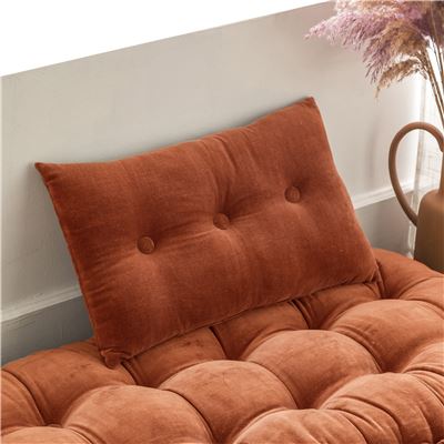 Coussin en velours ras