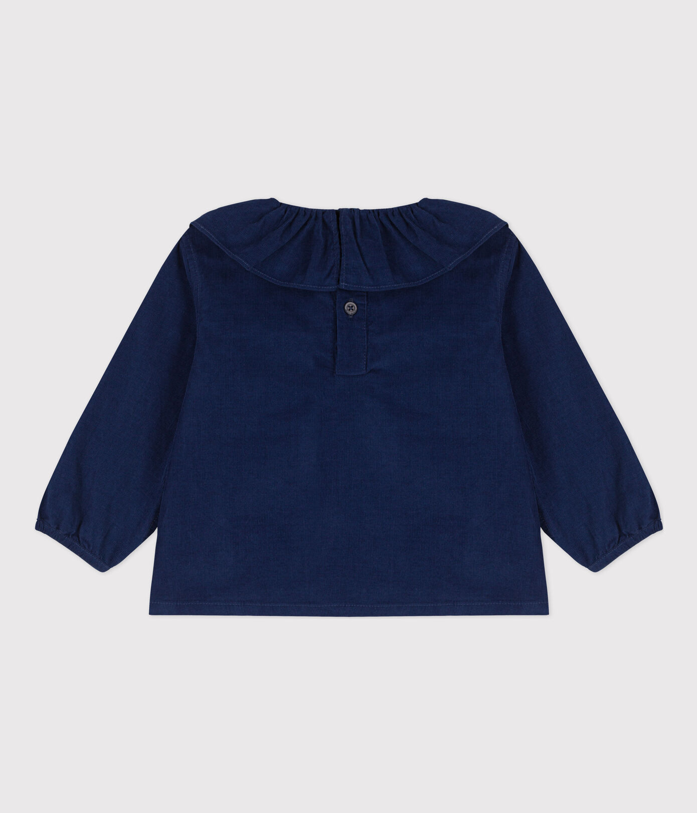 Blouse manches longues bébé en velours extra fin