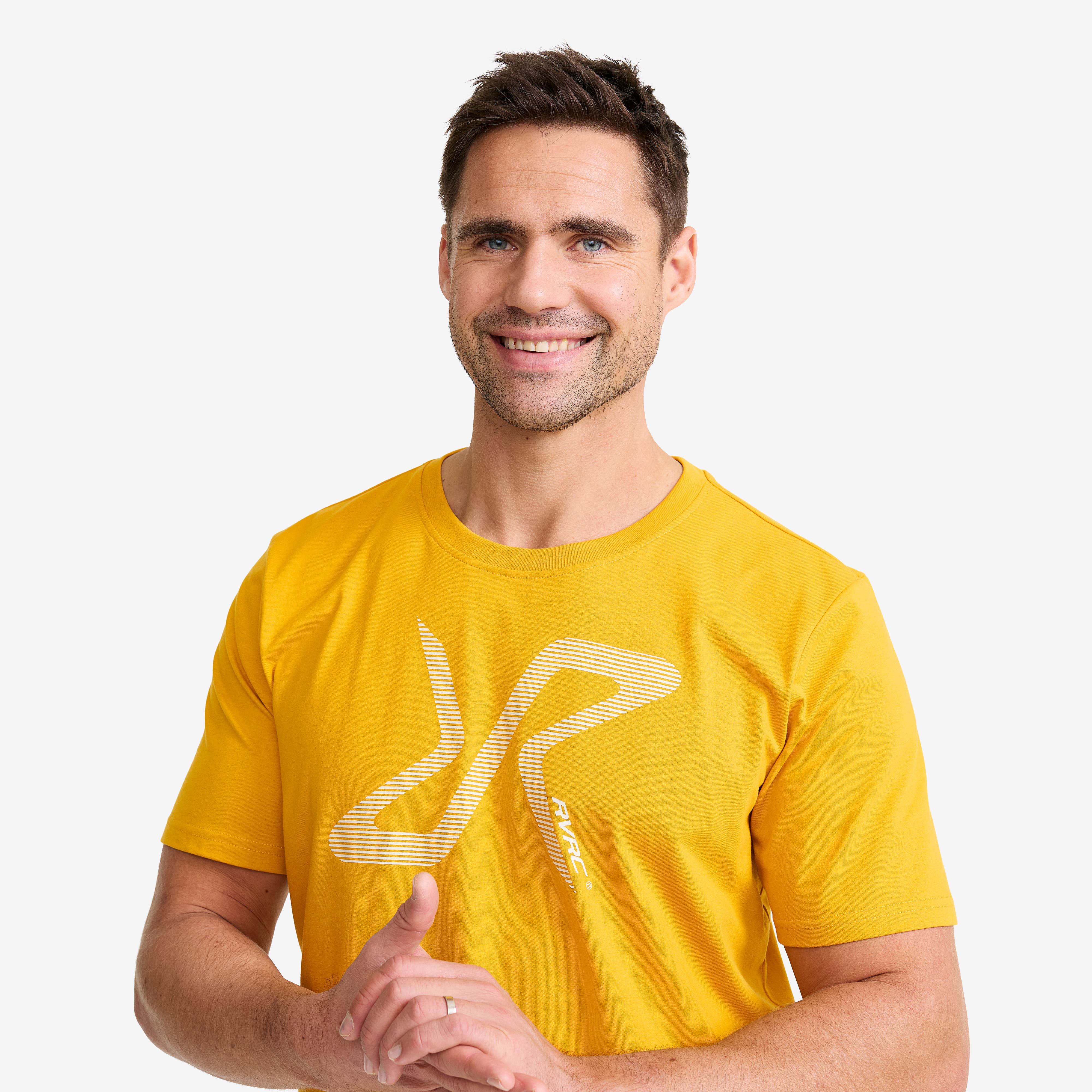 Easy Graphic Logo T-Shirt Herre Nugget Gold