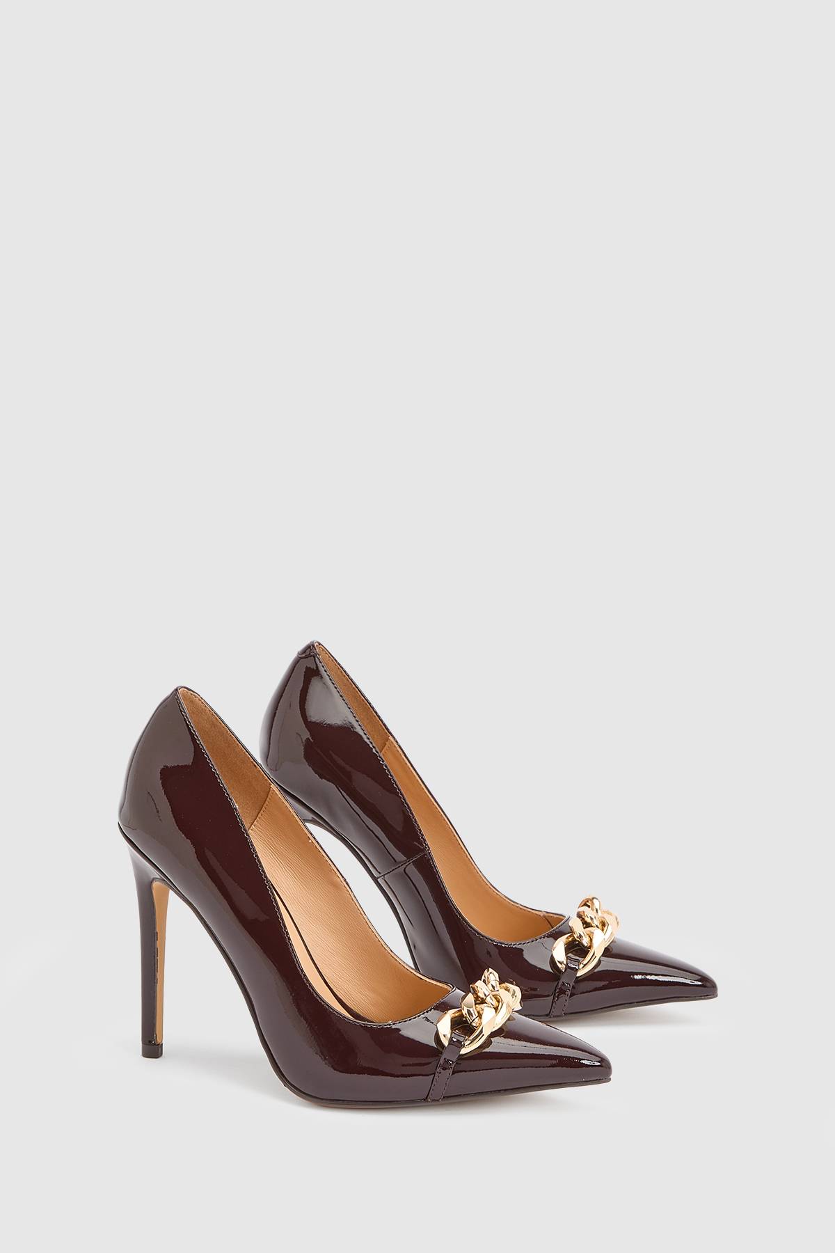 KarenMillen Escarpin À Talon Aiguille Et Bout Pointu En Cuir