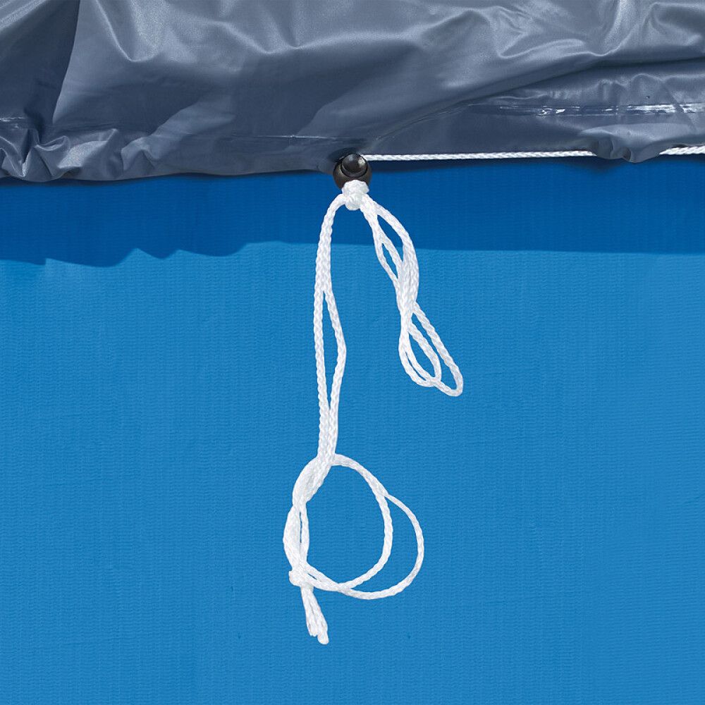 BASSENGTREKK PVC Ø3,66M GRÅ