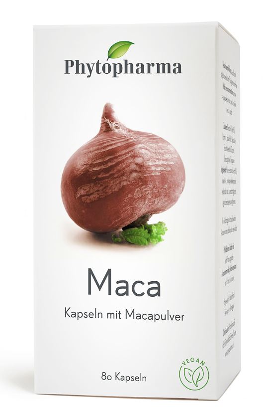 PHYTOPHARMA Maca 409 mg<br>80 Stück, Kapsel, pflanzlich