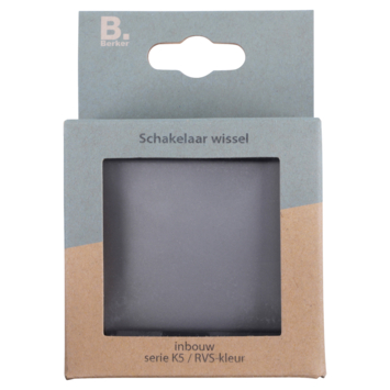 Berker K5 Wisselschakelaar RVS