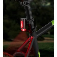 Feu arrière de vélo sur batterie TWIN, éclairage sol