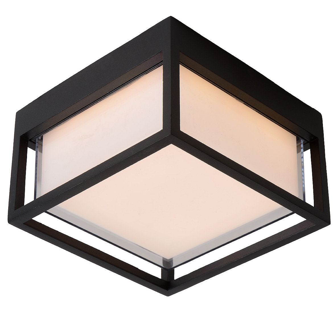 Lucide Singa-LED wandlamp 5.4W 17x17cm zwart