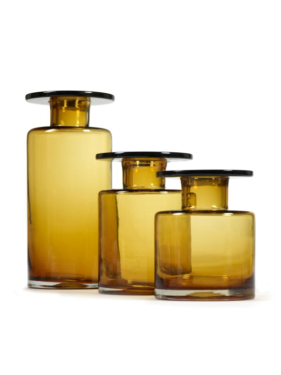 Serax Wind & Fire by Marie Michielssen vaas small amber/zwart