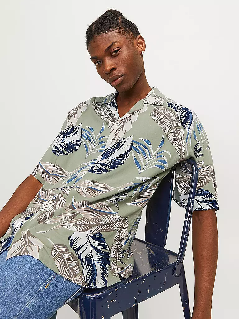 JACK & JONES Hemd Regular Fit JJEJEFF hellgrün
