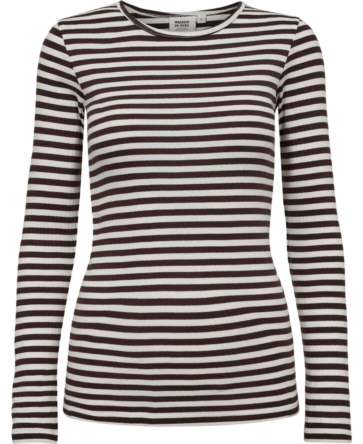 Magasin du Nord Collection Milla 1G Star white / coffee bean stripe