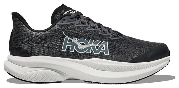 Chaussures Running Hoka One One Mach 6 Youth Noir Blanc Enfant