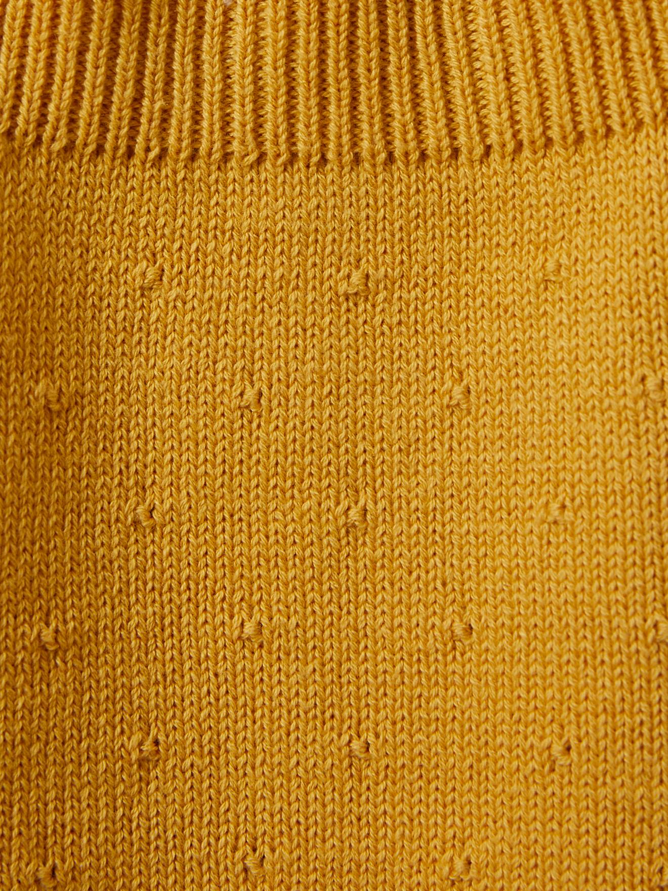 Camiseta feminina CYRILLUS, tamanho médio, amarela, lisa