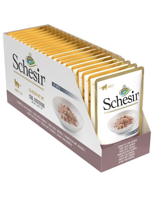 Schesir Cat Maaltijdzakjes Adult In Gelei 85 g - Kattenvoer