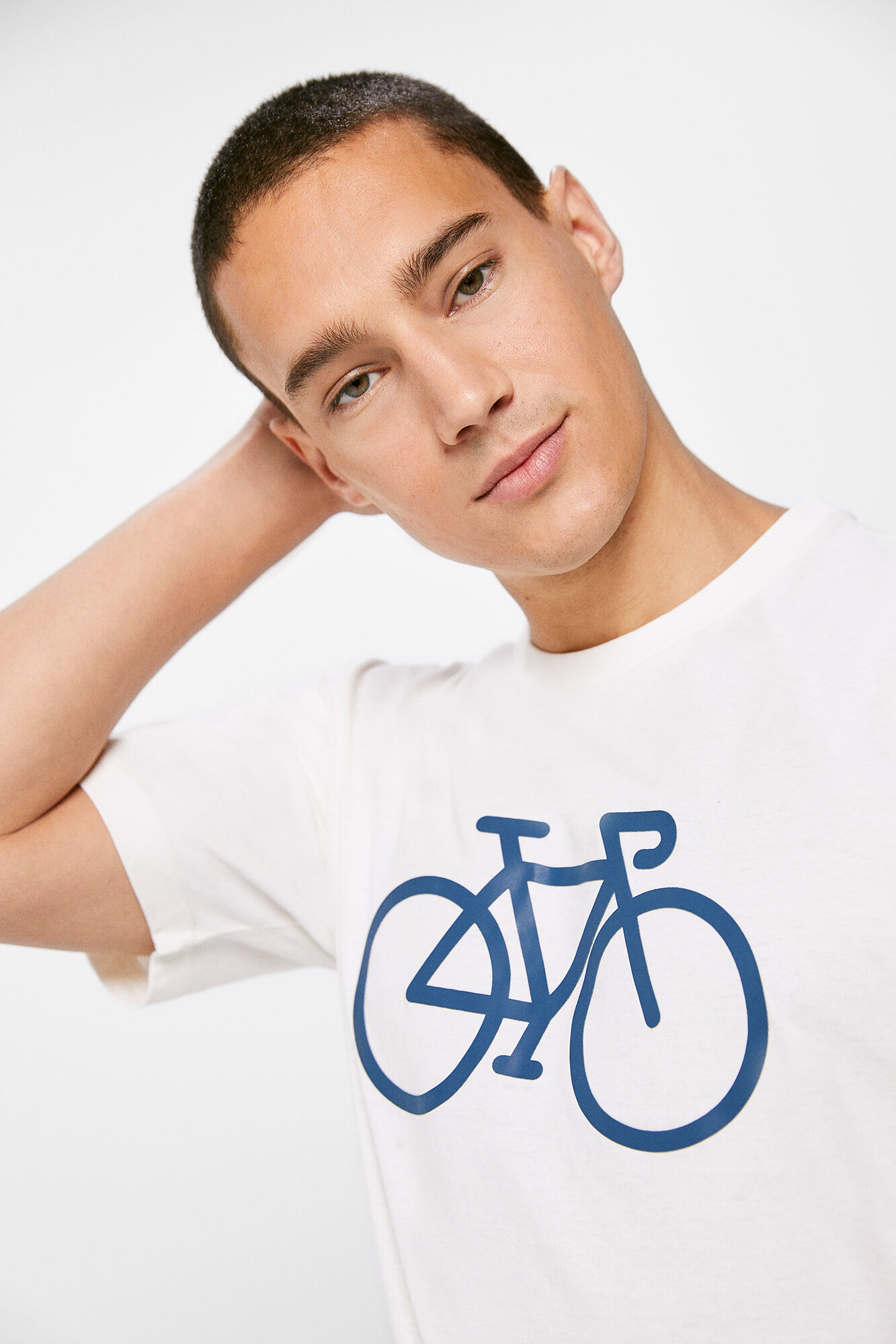 Camisa de ciclismo - marfim
