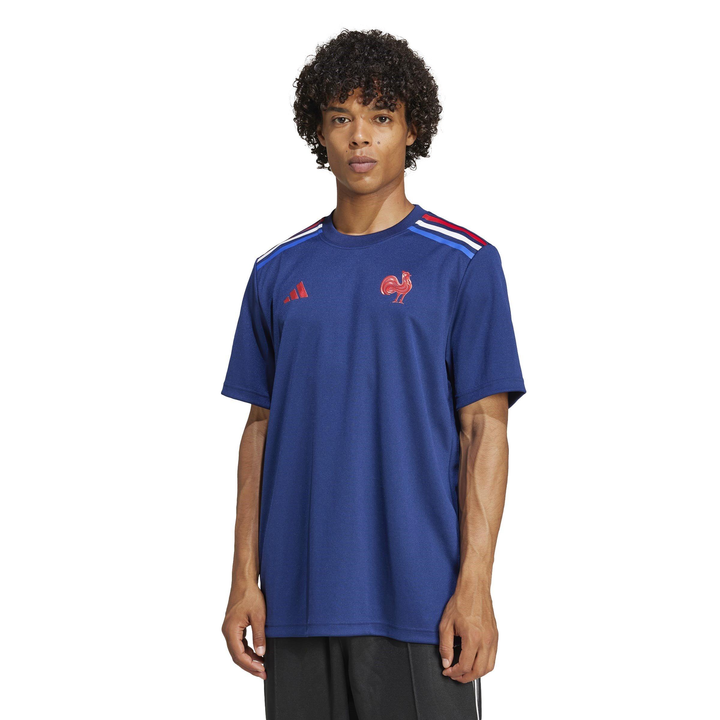 adidas France Rugby Home T shirt Adults