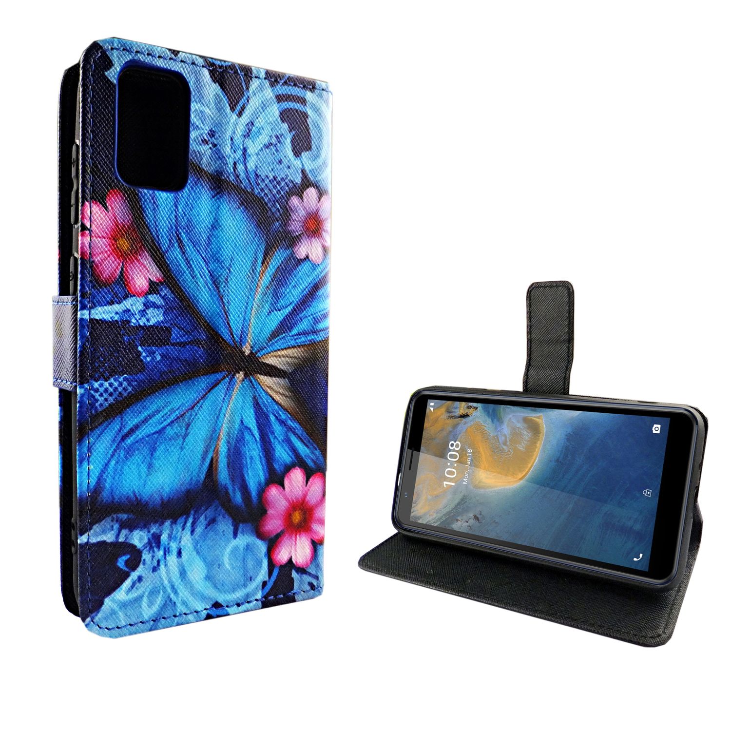 Handyhülle für ZTE Blade A31 Case Cover Schutztasche Schutzhülle Bookstyle Neu